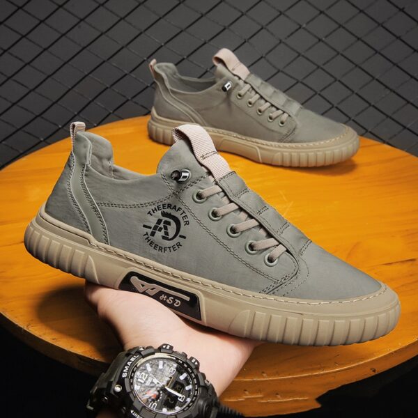Men Sneakers Casual Walking Slip On Flats Shoes - Image 7