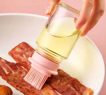 Portable Oil Bottle with Brush Silicone Barbecue Liquid Gadgets High-temperature Kitchen Baking Pastry Barbecue BBQ Tool