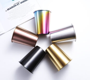 Stainless Steel Coffee Mugs Tumblers Beer Milk Tea Cups Rose Gold Wine Cup Party Travel Camping Cooler Mugs Juice Cup 350 500ML