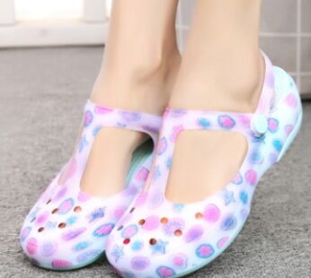 New sandals women’s shoes Summer hole shoes women Printed sandals jelly beach shoes new sandals women’s shoes Summer hole shoes women Printed sandals jelly beach shoes