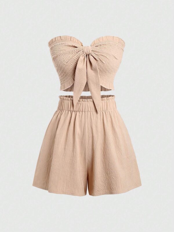 Two Piece Clothes Set With Wrapping Top Summer Co Ordbeach Co Ordfestival Co Ord - Image 3