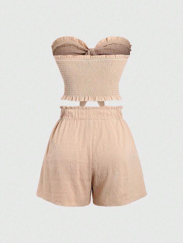 Two Piece Clothes Set With Wrapping Top Summer Co Ordbeach Co Ordfestival Co Ord - Image 5
