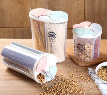 Healthy Containers Cereal Grain Dry Food Storage Tank Transparent Cover Plastic Case