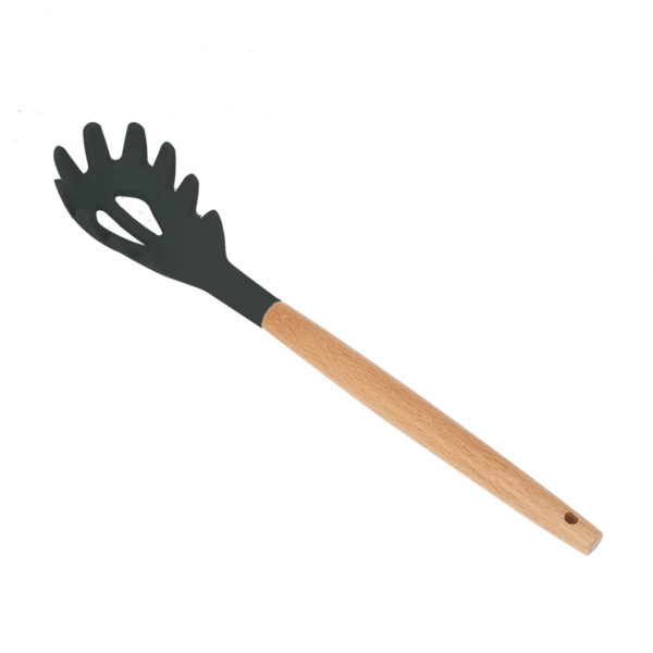 Wooden Handle Silicone Cooking Utensils Set - Image 8