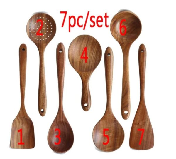Kitchenware Set Household Non-stick Cookware Wooden Spoon - Image 7