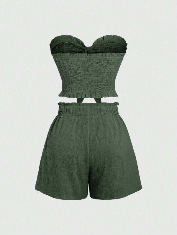 Two Piece Clothes Set With Wrapping Top Summer Co Ordbeach Co Ordfestival Co Ord - Image 4