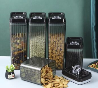 6PC Set Food Storage Kitchen Sealed Jar Set Containers With Lids
